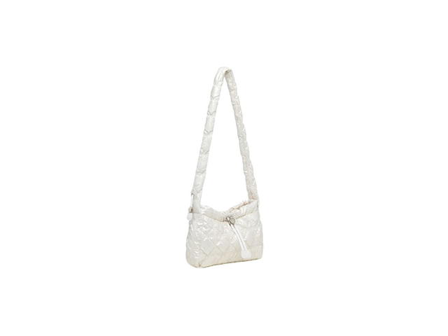 Carlyn Carlyn Joy In Glow Fabric With Silver Hardware Pearl White - view 5