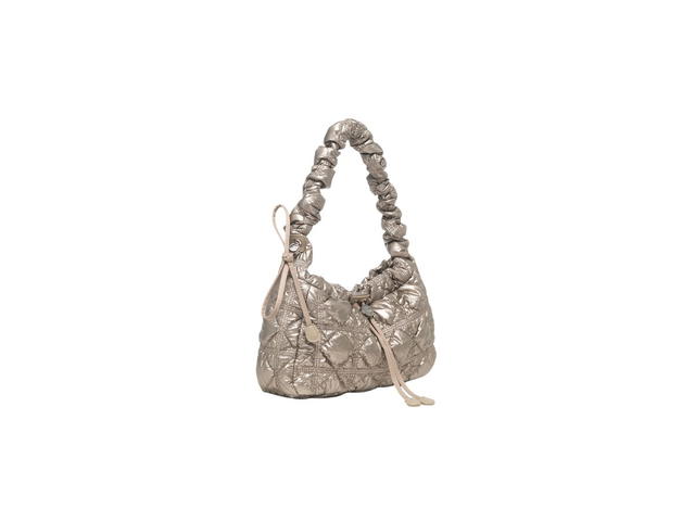 Carlyn Carlyn Joy In Glow Fabric With Silver Hardware Taupe - view 2