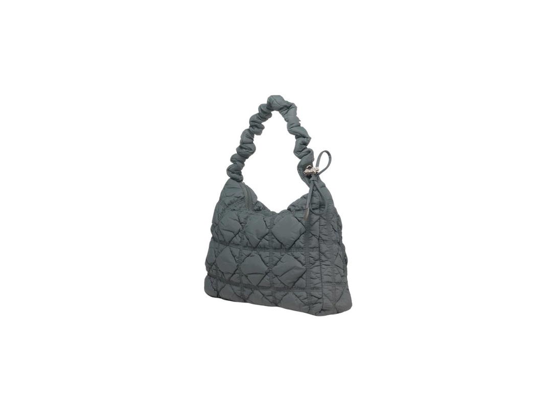 Carlyn Carlyn Lane Bag In Nylon With Silver Hardware Charcoal