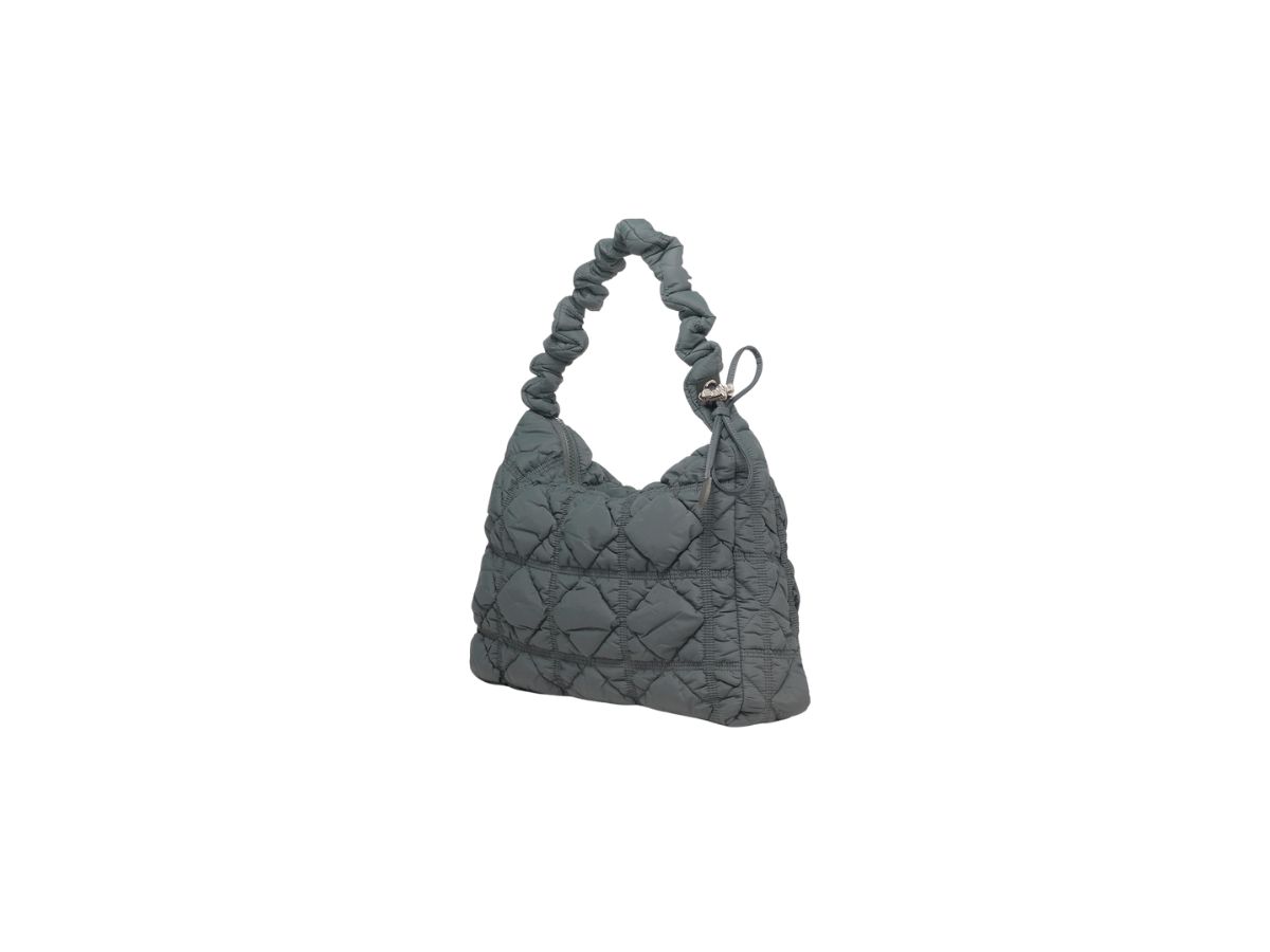 Carlyn Carlyn Lane Bag In Nylon With Silver Hardware Charcoal