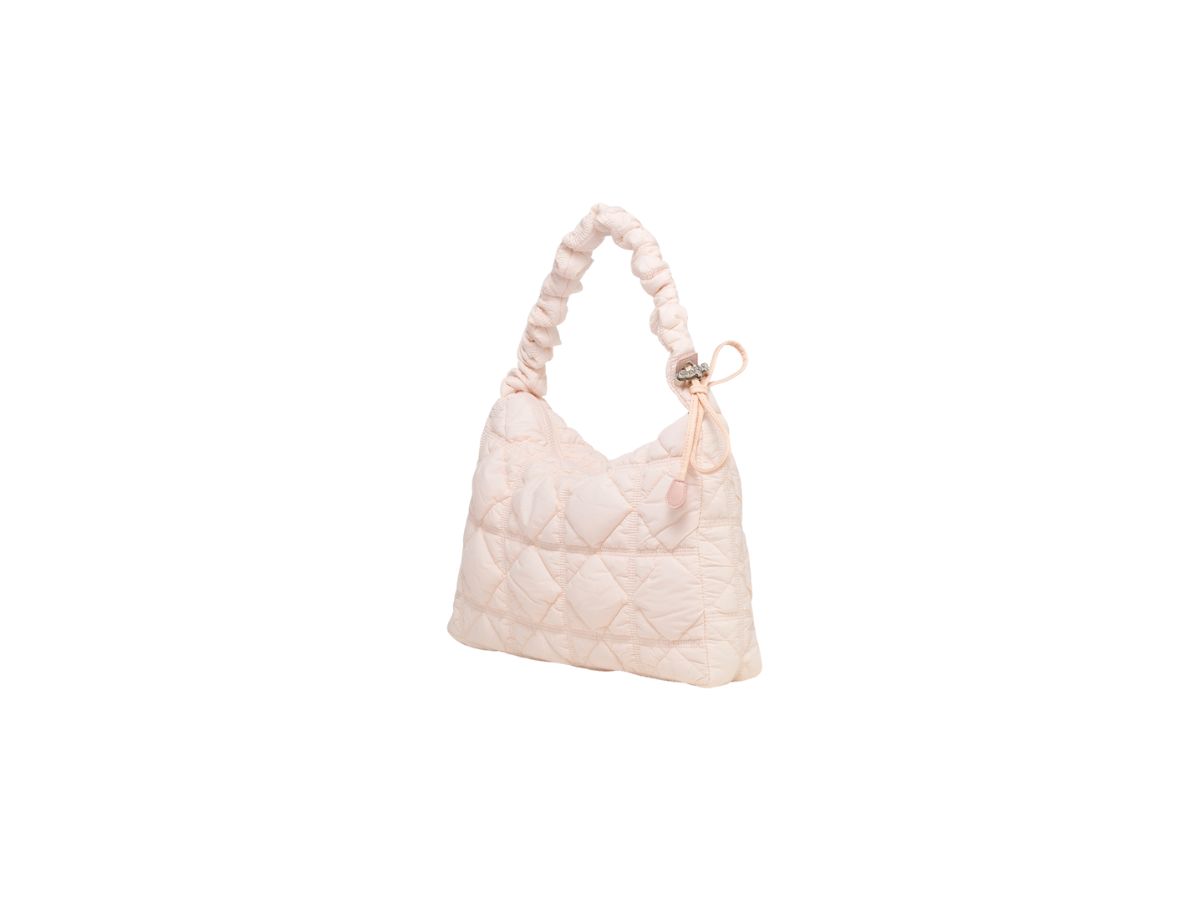 Carlyn Carlyn Lane Bag In Nylon With Silver Hardware Peach