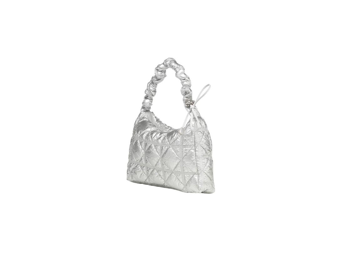 Carlyn Carlyn Lane Bag In Nylon With Silver Hardware Silver
