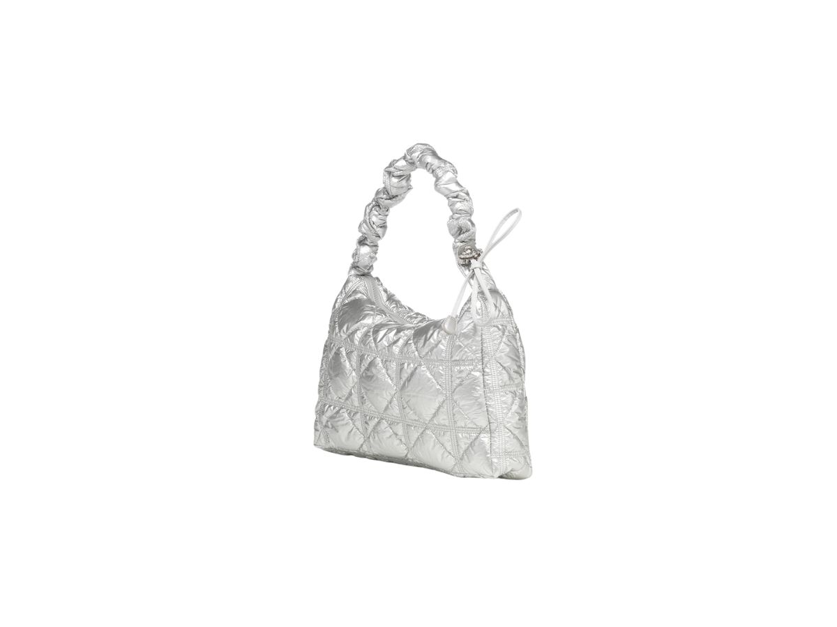 Carlyn Carlyn Lane Bag In Nylon With Silver Hardware Silver
