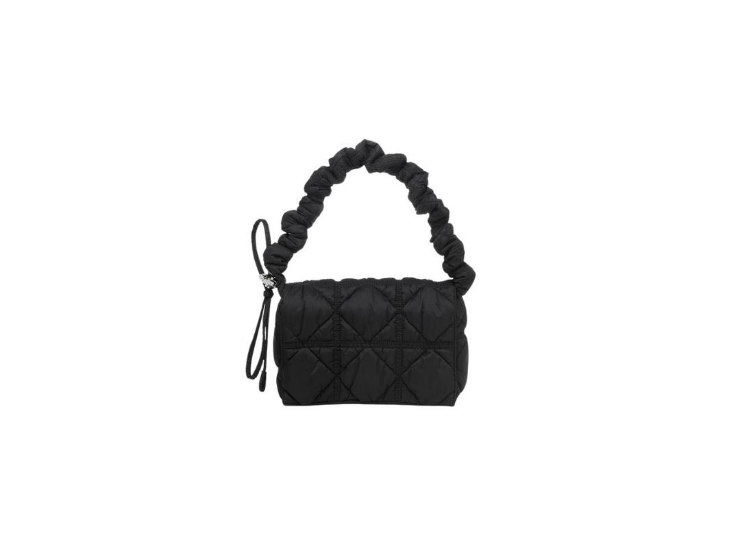 Carlyn Carlyn Luke Bag In Nylon With Silver Hardware Black
