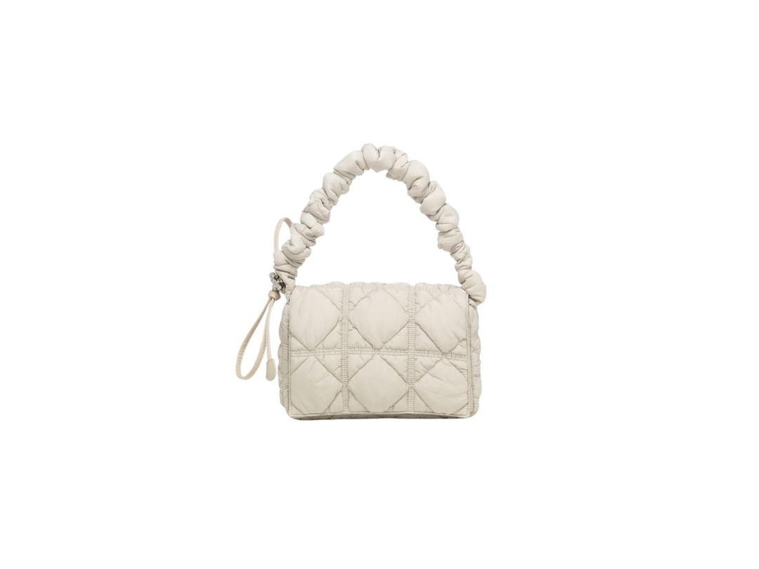 Carlyn Carlyn Luke Bag In Nylon With Silver Hardware Spring Gray