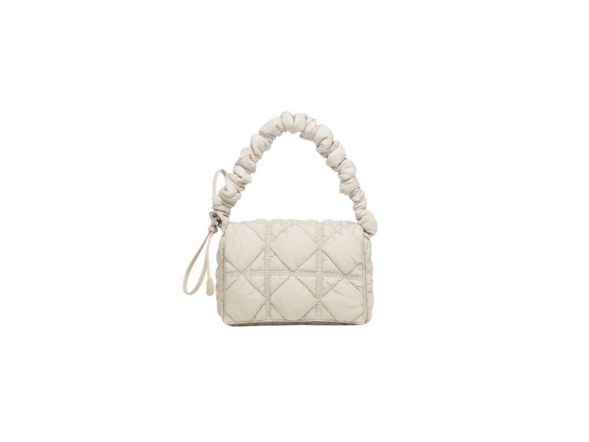 Carlyn Carlyn Luke Bag In Nylon With Silver Hardware Spring Gray