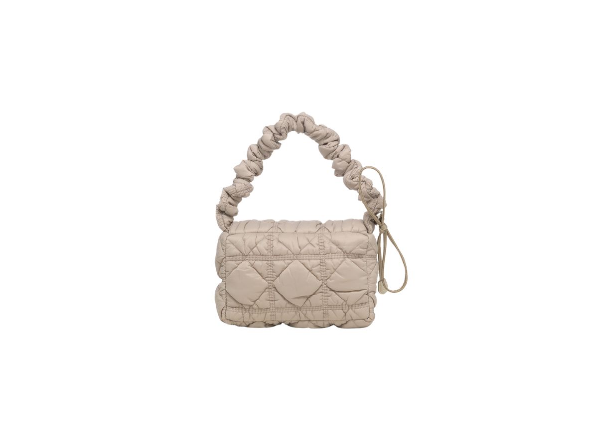 Carlyn Carlyn Luke Bag In Nylon With Silver Hardware Taupe