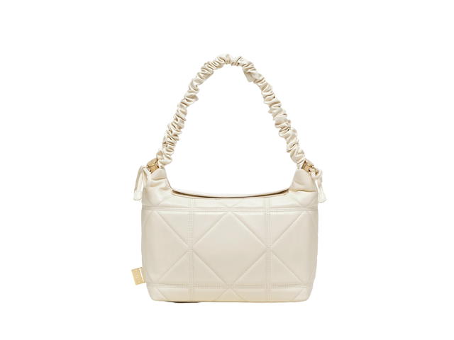 Carlyn Carlyn Malone In Artificial Leather With Gold Hardware Ivory - view 1