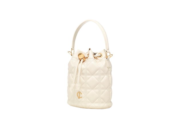 Carlyn Carlyn Maro Bucket Bag In Cow Leather Ivory - view 2