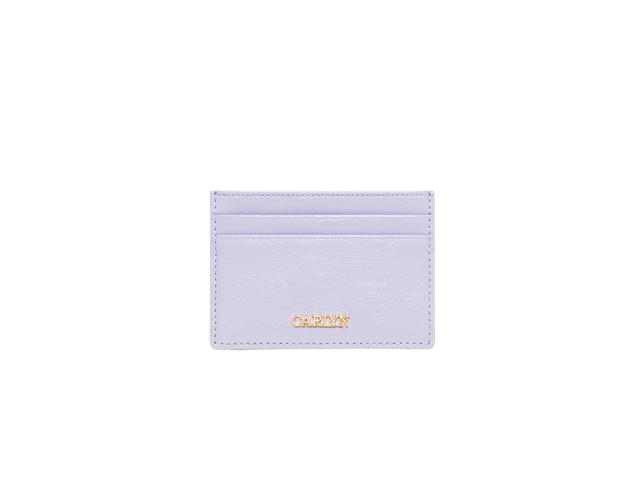 Carlyn Carlyn Pave Card Wallet In Cow Leather Lavender - view 1