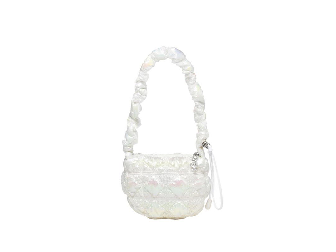 Carlyn Carlyn Poing Hologram In Nylon-PU With Silver Hardware Opal