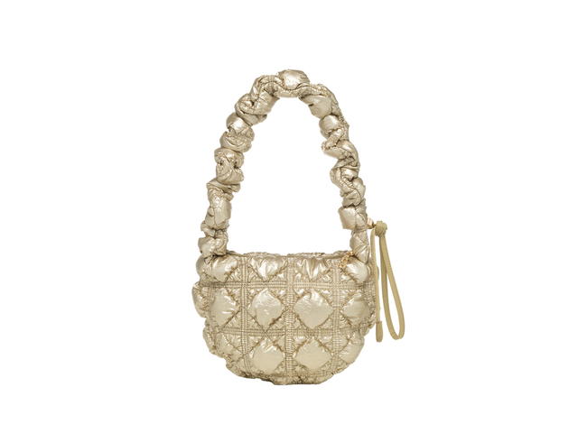 Carlyn Carlyn Poing In Nylon-PU With Gold Hardware Gold - view 1