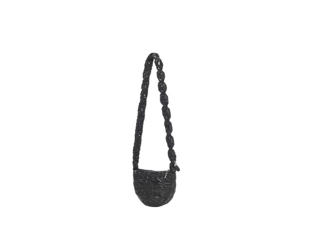 Carlyn Carlyn Poing In Nylon-PU With Silver Hardware Black - view 3