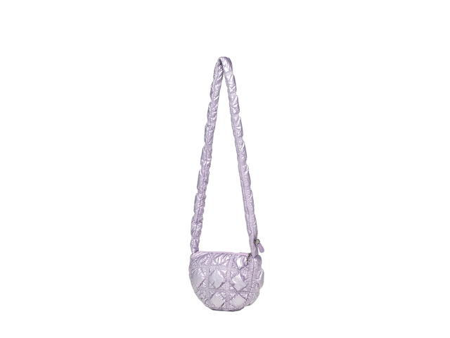 Carlyn Carlyn Poing In Nylon-PU With Silver Hardware Lavender - view 3
