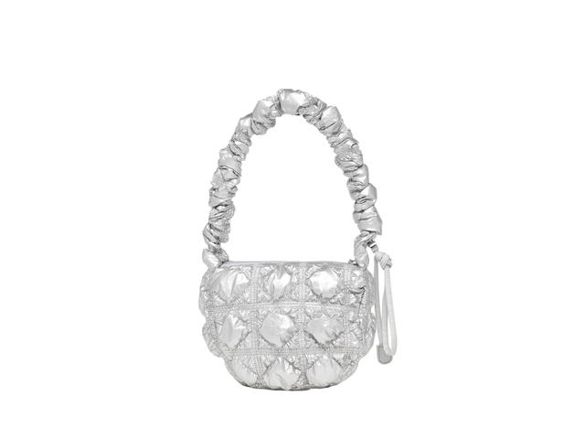 Carlyn Carlyn Poing In Nylon-PU With Silver Hardware Silver - view 1