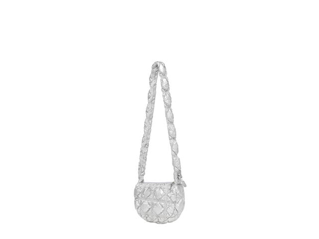 Carlyn Carlyn Poing In Nylon-PU With Silver Hardware Silver - view 3