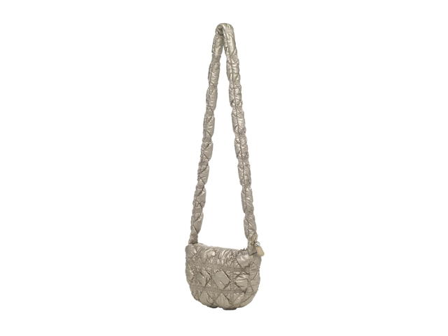 Carlyn Carlyn Poing In Nylon-PU With Silver Hardware Taupe - view 3