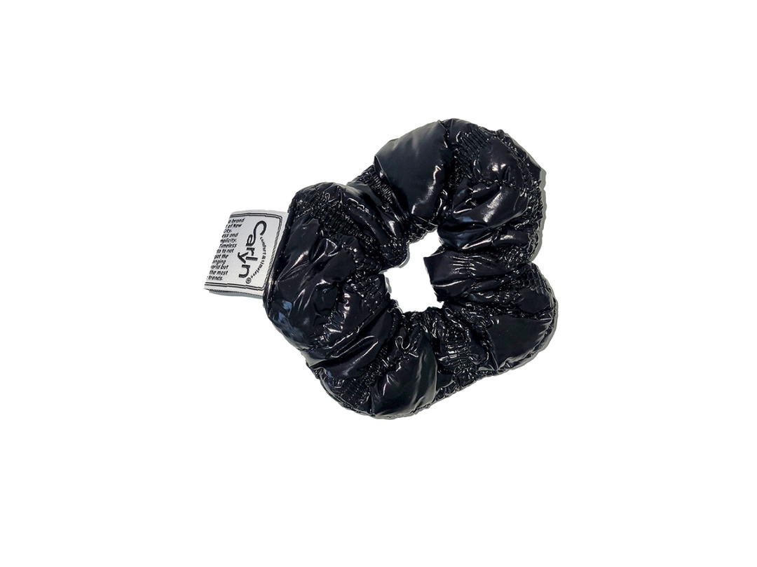 Carlyn Carlyn Poing Scrunchie In Nylon-PU Black