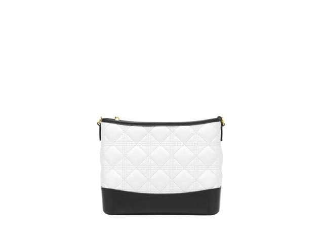 Carlyn Carlyn Reen In Microfiber Leather With Gold Hardware Ivory - view 2