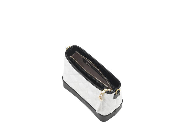 Carlyn Carlyn Reen In Microfiber Leather With Gold Hardware Ivory - view 3