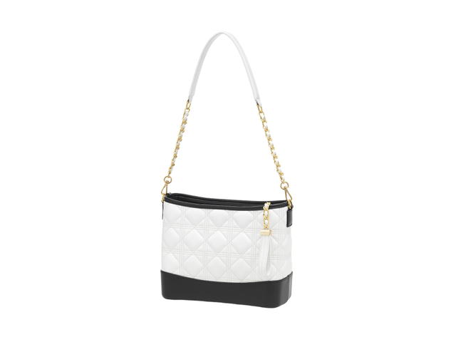 Carlyn Carlyn Reen In Microfiber Leather With Gold Hardware Ivory - view 4