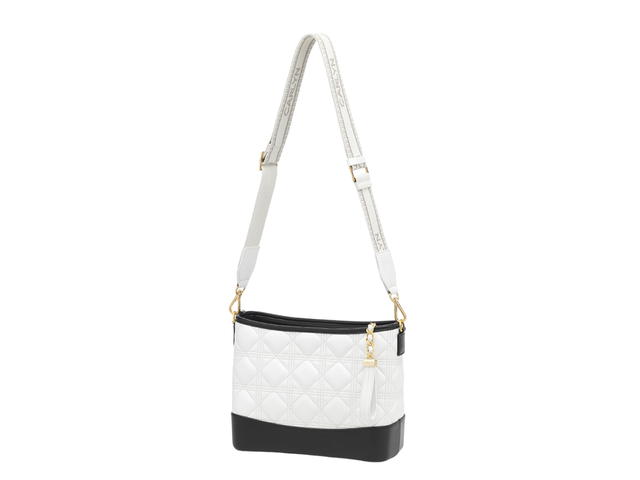 Carlyn Carlyn Reen In Microfiber Leather With Gold Hardware Ivory - view 5