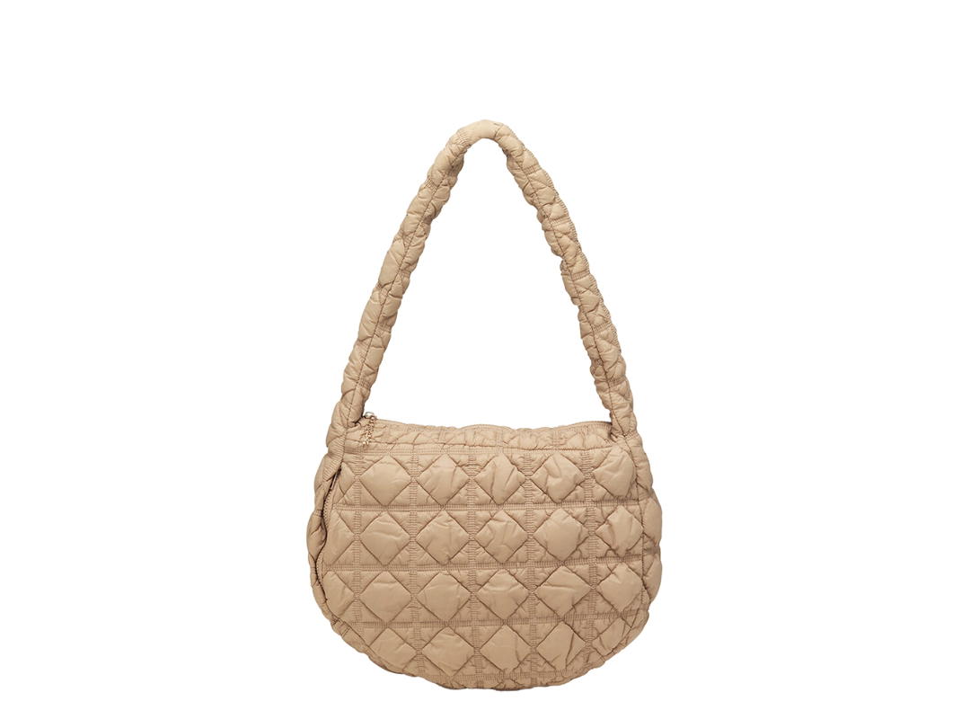 Carlyn Carlyn Soft L In Nylon With Gold Hardware Beige