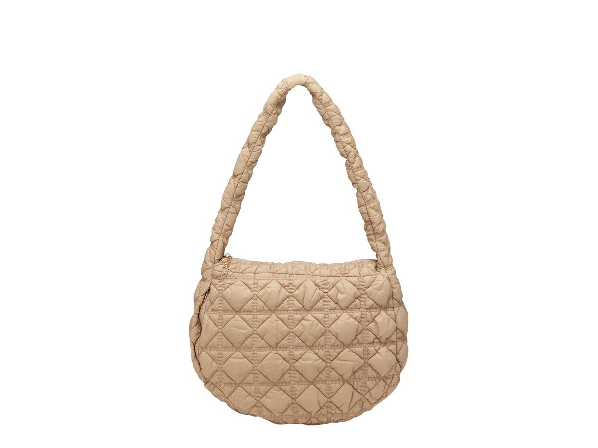 Carlyn Carlyn Soft L In Nylon With Gold Hardware Beige