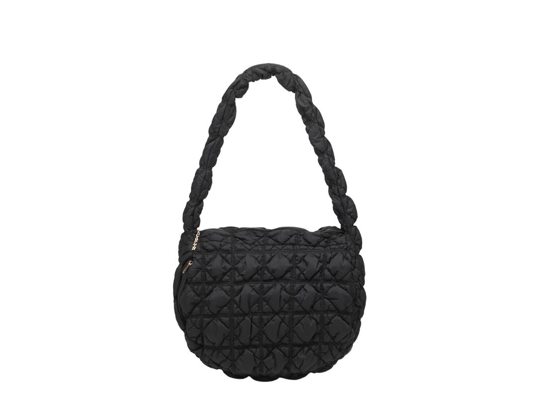 Carlyn Carlyn Soft L In Nylon With Gold Hardware Black