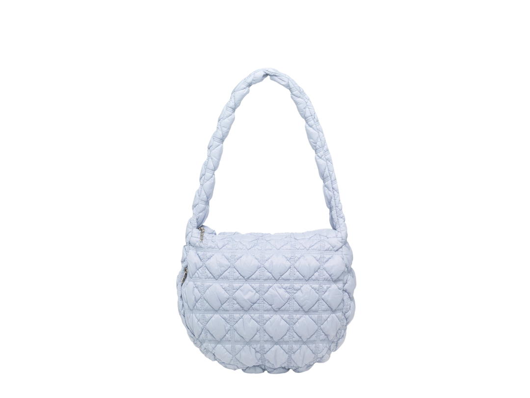 Carlyn Carlyn Soft L In Nylon With Gold Hardware Ash Blue