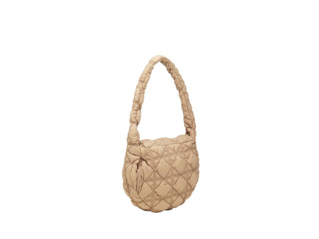 Carlyn Carlyn Soft M In Nylon With Gold Hardware Beige - view 2