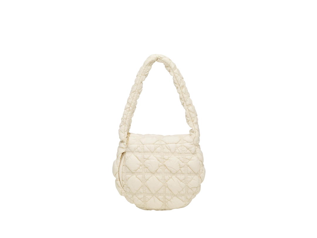 Carlyn Carlyn Soft M In Nylon With Gold Hardware Ivory