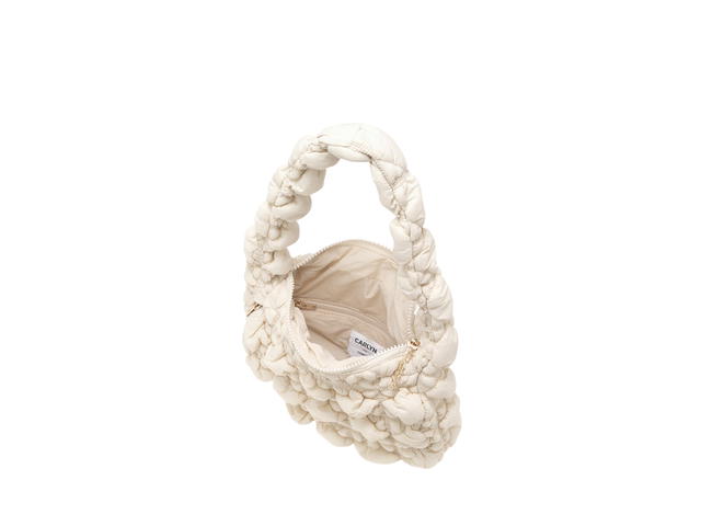 Carlyn Carlyn Soft M In Nylon With Gold Hardware Ivory - view 3