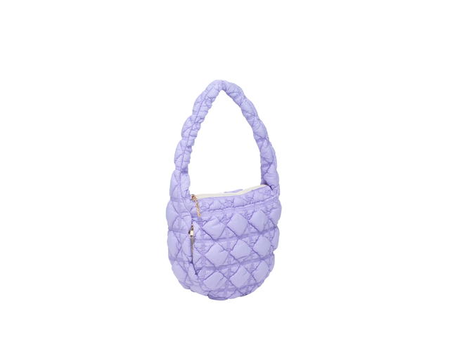Carlyn Carlyn Soft M In Nylon With Gold Hardware Violet - view 2