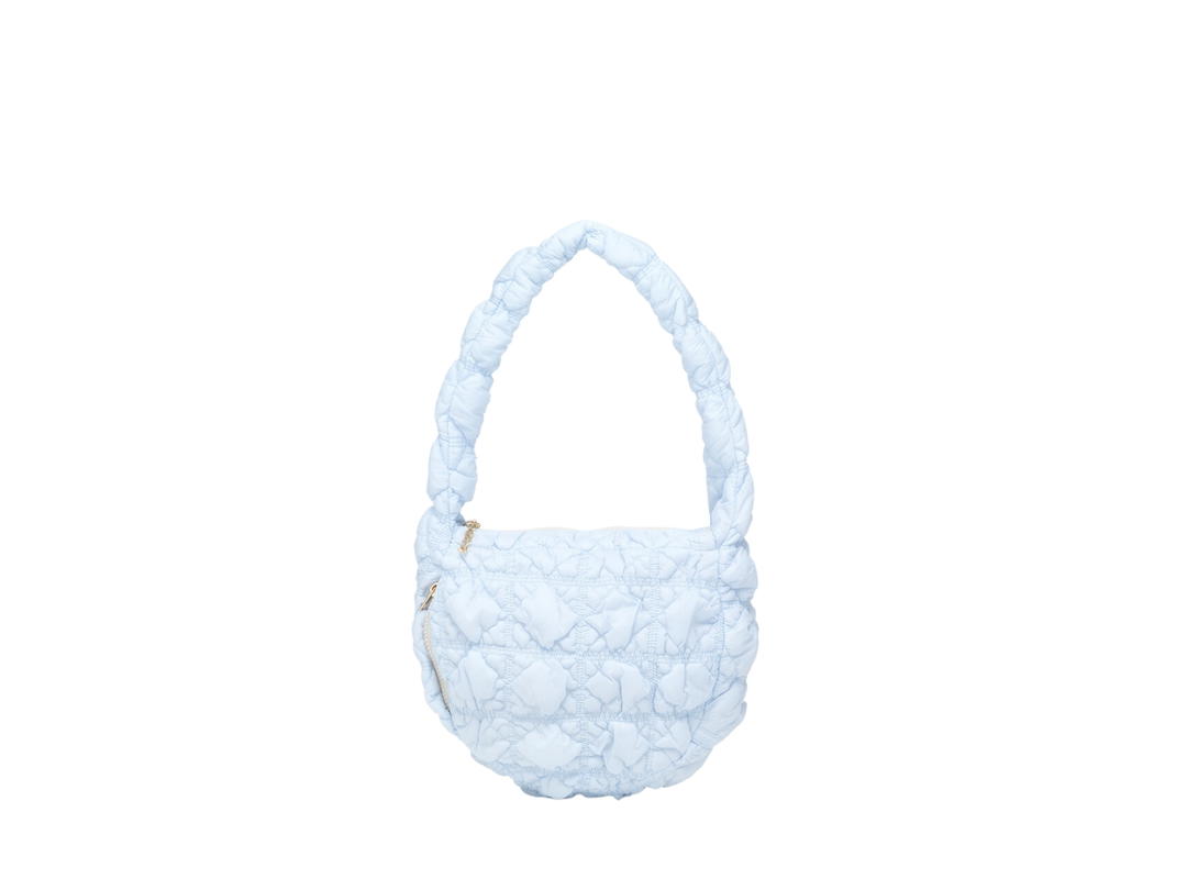 Carlyn Carlyn Soft M In Nylon With Gold Metal Hardware Blue