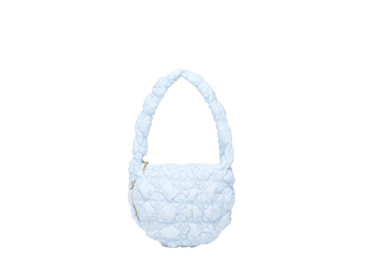 Carlyn Carlyn Soft M In Nylon With Gold Metal Hardware Blue