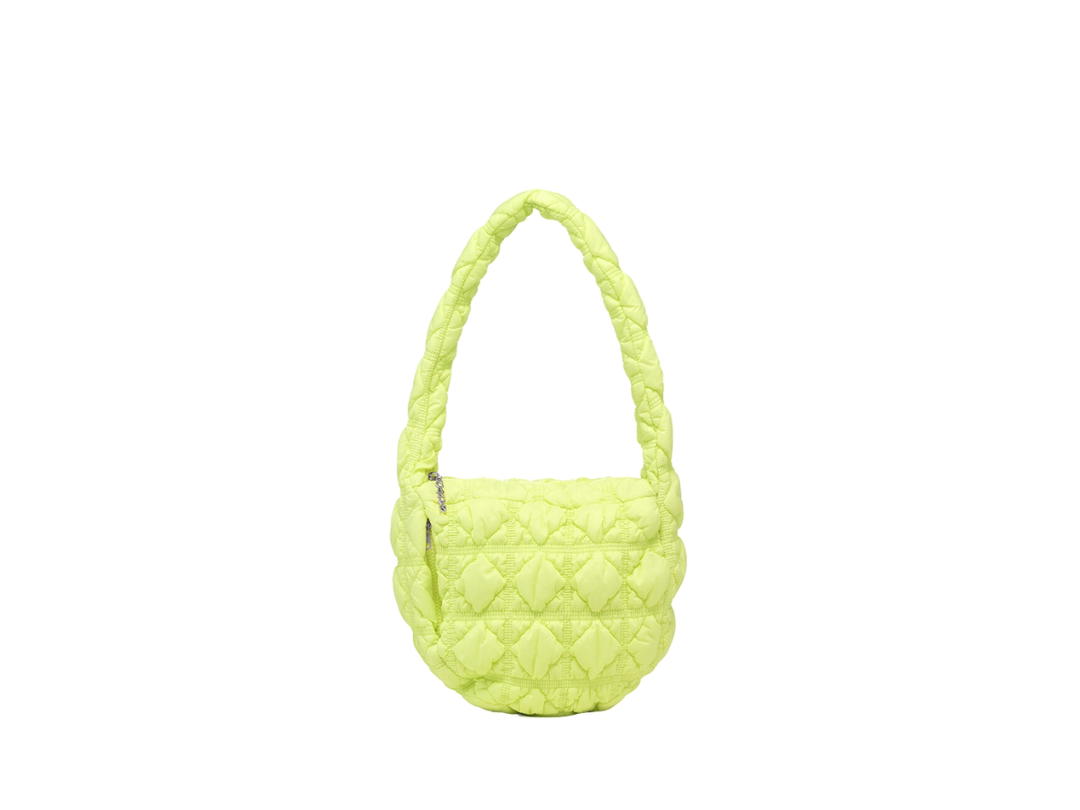 Carlyn Carlyn Soft M In Nylon With Silver Hardware Lime Neon