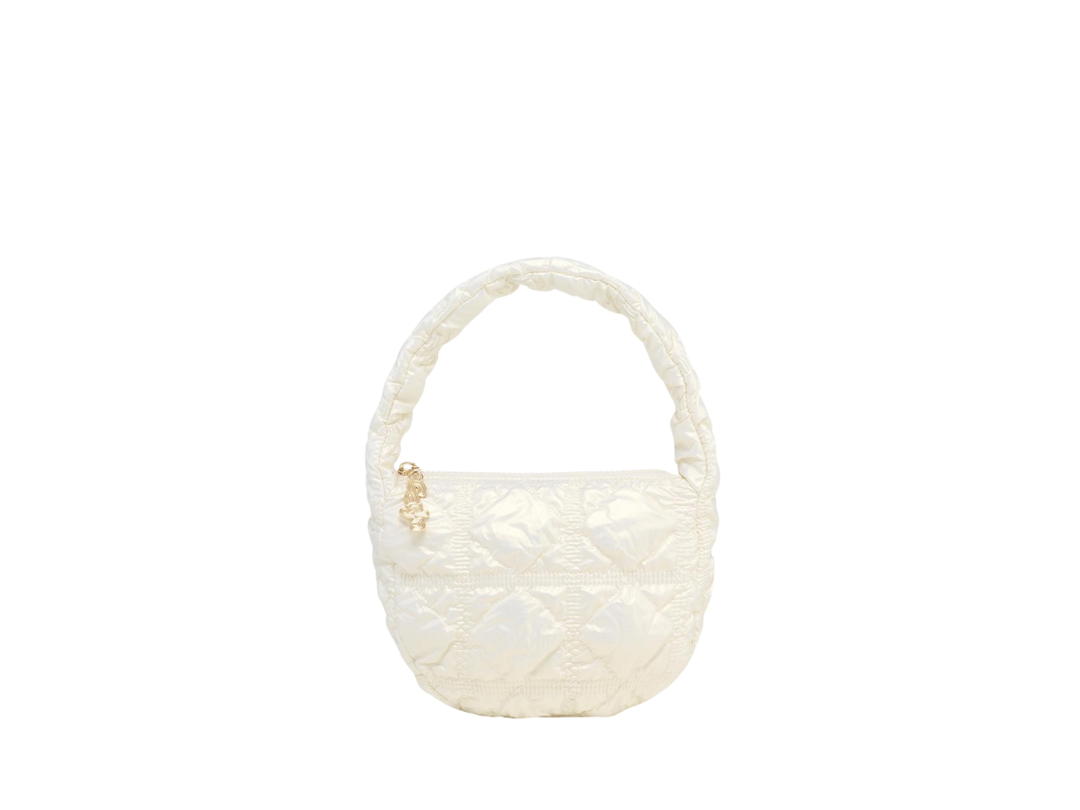 Carlyn Carlyn Soft Mini Bag In Nylon-PU With Gold Hardware Glow Ivory (Thailand Exclusive)