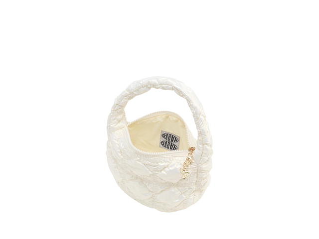 Carlyn Carlyn Soft Mini Bag In Nylon-PU With Gold Hardware Glow Ivory (Thailand Exclusive) - view 2
