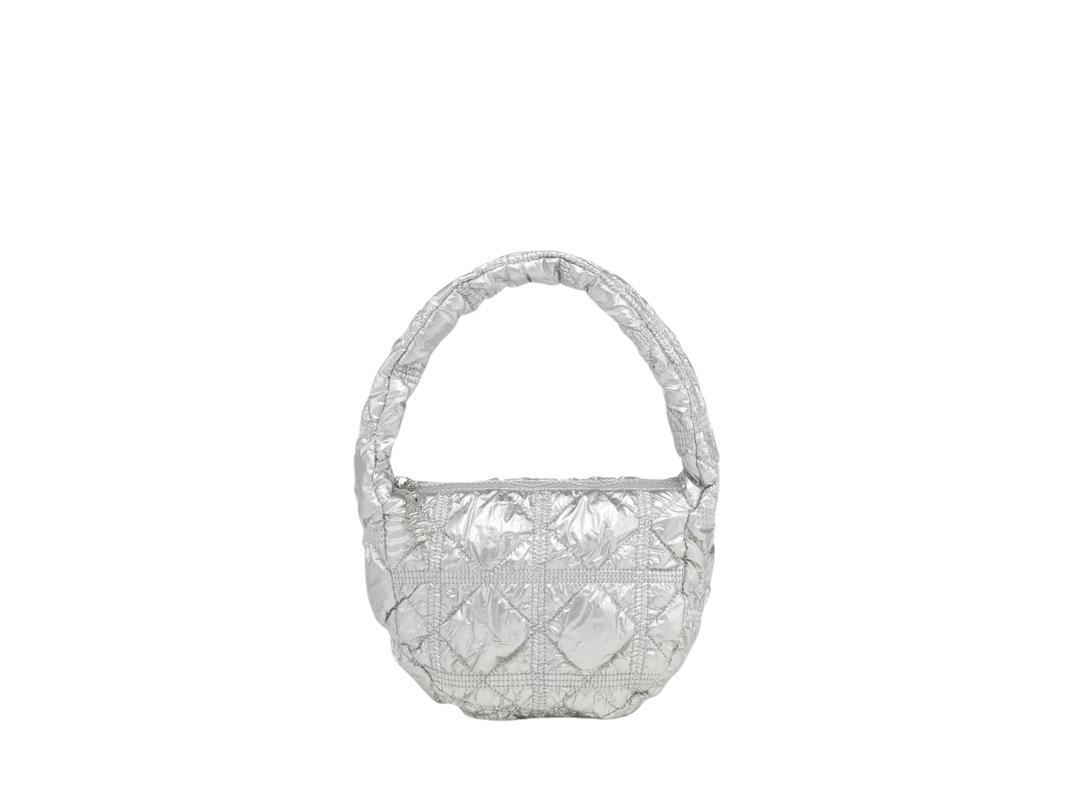 Carlyn Carlyn Soft Mini Bag In Nylon-PU With Silver Hardware Silver (Thailand Exclusive)