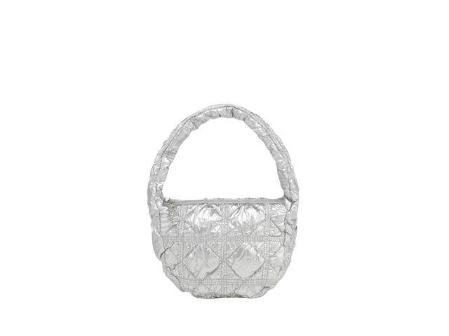 Carlyn Carlyn Soft Mini Bag In Nylon-PU With Silver Hardware Silver (Thailand Exclusive) - view 1