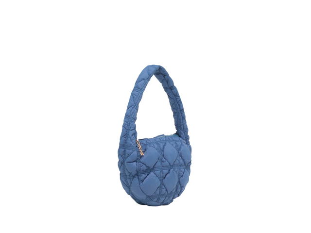 Carlyn Carlyn Soft Mini Bag In Nylon With Gold Hardware Denim Blue - view 2