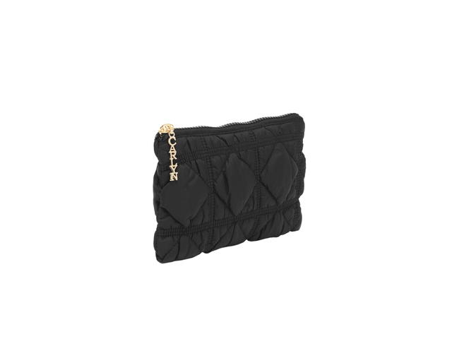 Carlyn Carlyn Soft Pouch In Nylon With Gold Hardware Black - view 3