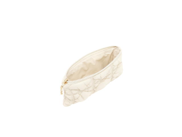 Carlyn Carlyn Soft Pouch In Nylon With Gold Hardware Ivory - view 2