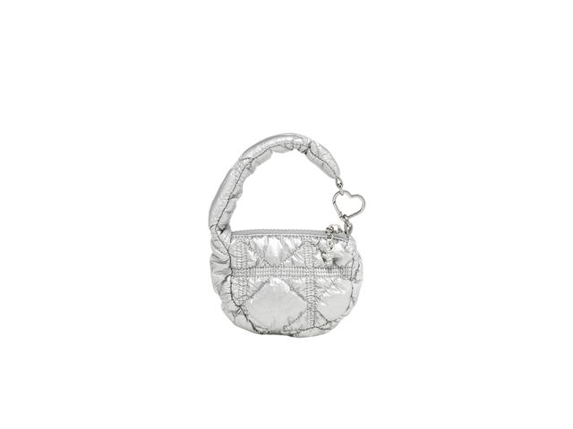 Carlyn Carlyn Soft Teeny Bag Charm Silver - view 1