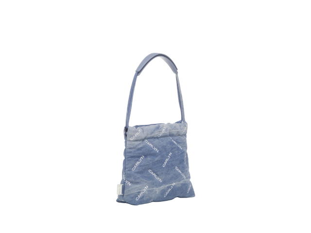 Carlyn Carlyn Twee Mini In Polyester-PU With Silver Hardware Denim - view 2
