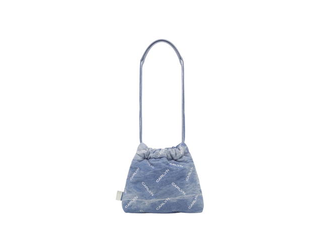 Carlyn Carlyn Twee Mini In Polyester-PU With Silver Hardware Denim - view 4