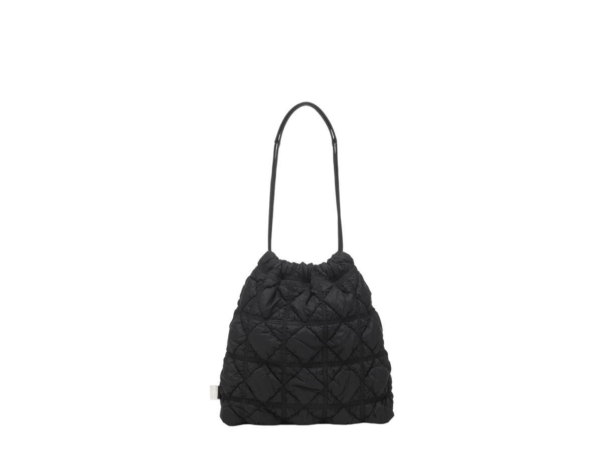 Carlyn Carlyn Twee Soft In Nylon-PU With Silver Hardware Black