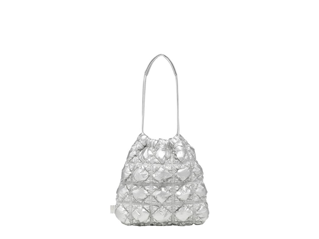 Carlyn Carlyn Twee Soft In Nylon-PU With Silver Hardware Silver