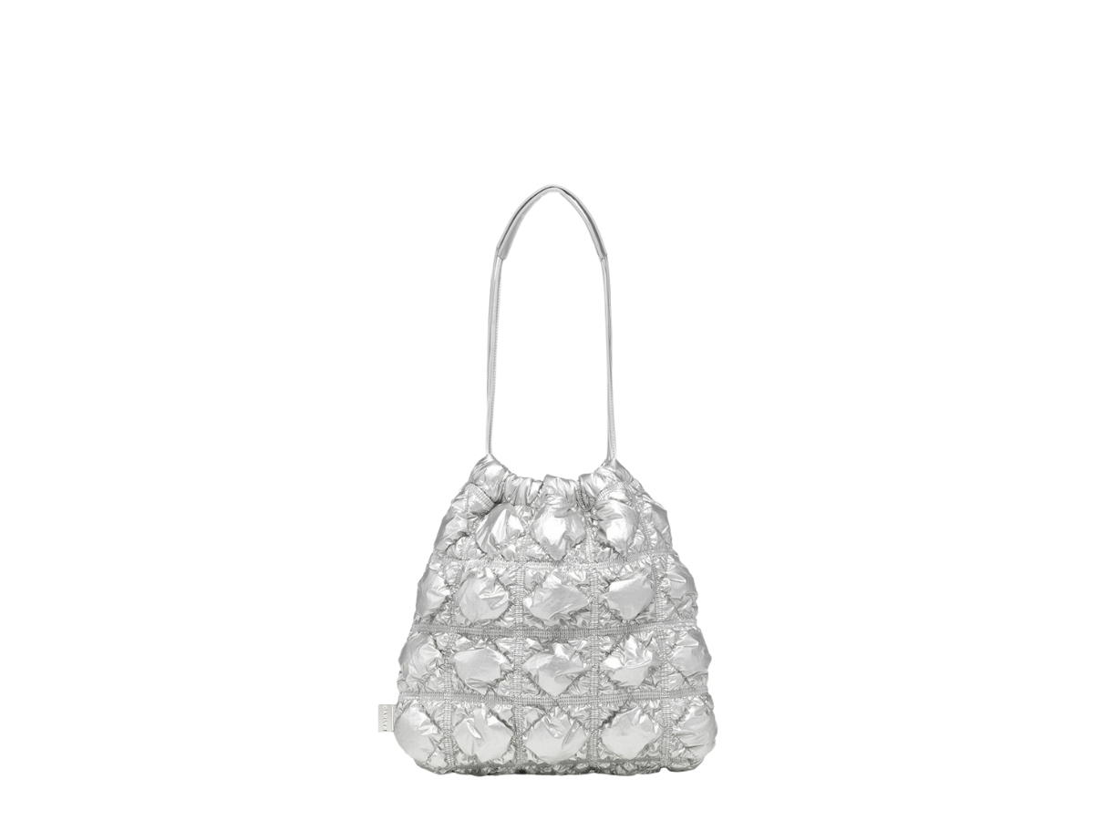 Carlyn Carlyn Twee Soft In Nylon-PU With Silver Hardware Silver
